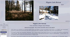 Desktop Screenshot of higginslakeretreat.com